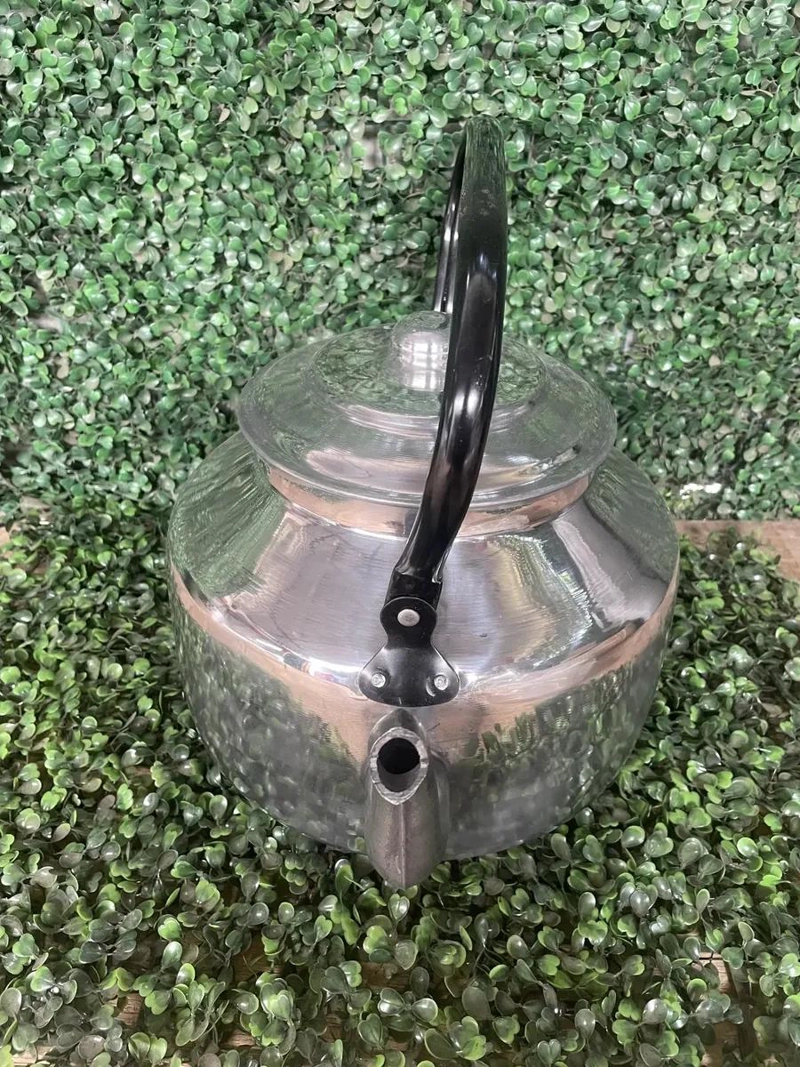 TETERA DE ALUMINIO 10 LITROS GRANDE SIN SILBIDO CON ASA - 4
