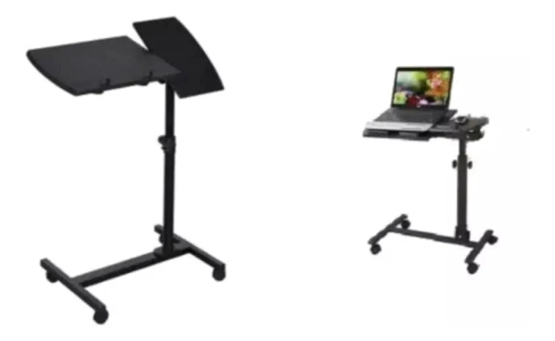 MESA PLEGABLE AJUSTABLE CON RUEDAS PARA LAPTOP Y USO VARIADO - 3