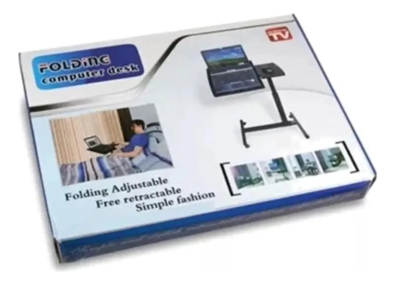 MESA PLEGABLE AJUSTABLE CON RUEDAS PARA LAPTOP Y USO VARIADO - 5