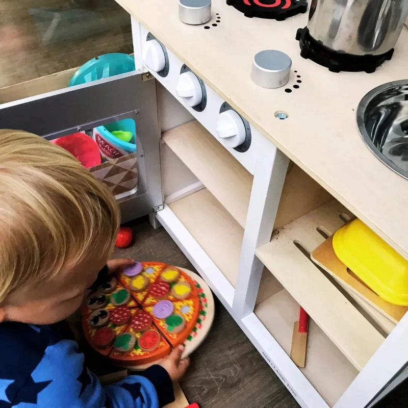 JUGUETE MONTESSORI PIZZA DE MADERA PARA NIÑOS - 4