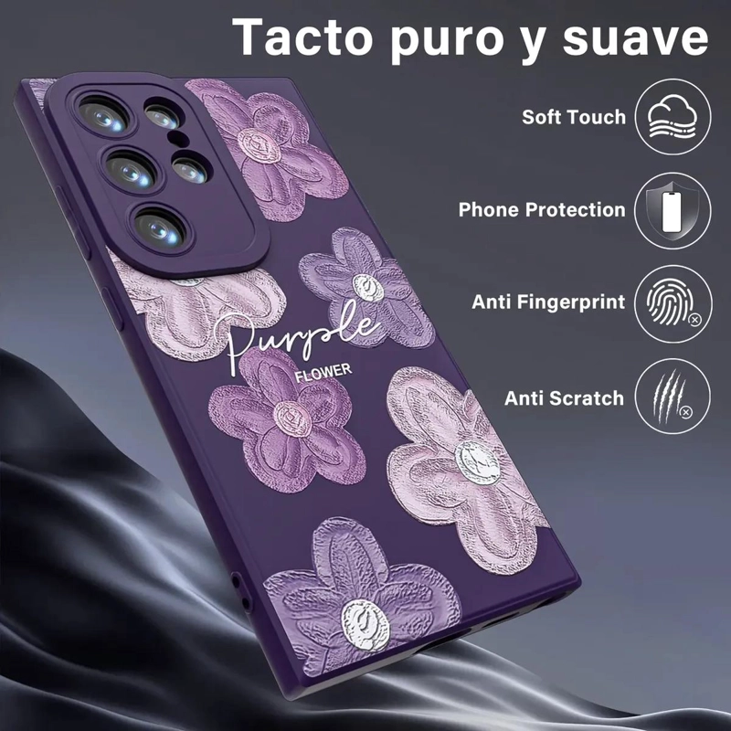 CARCASA PROTECTORA PURPURA PARA SAMSUNG GALAXY S24 ULTRA - 3