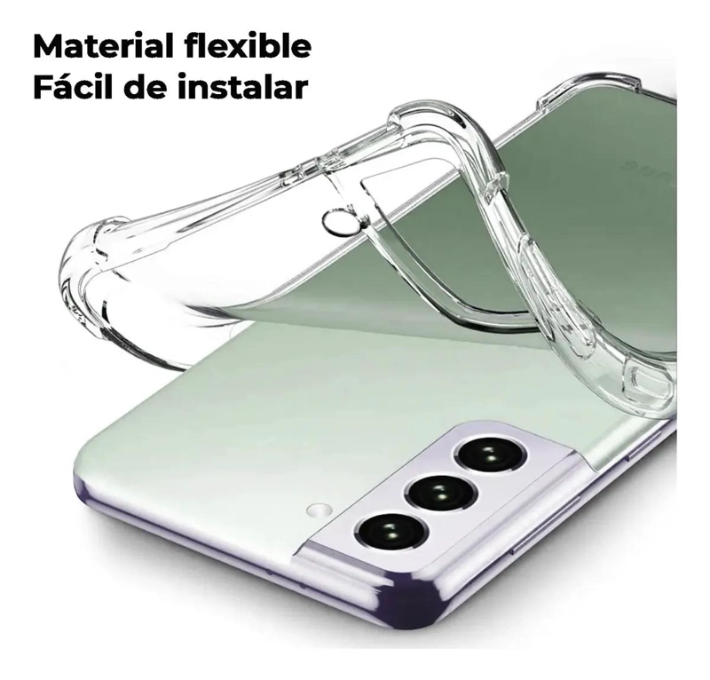 CARCASA ANTIGOLPES PARA SAMSUNG S21 FE 5G CON LAMINA HIDR - 5