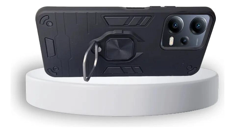 CARCASA ANTIGOLPE CON ANILLO PROTECTOR PARA REDMI 12 5G - 2