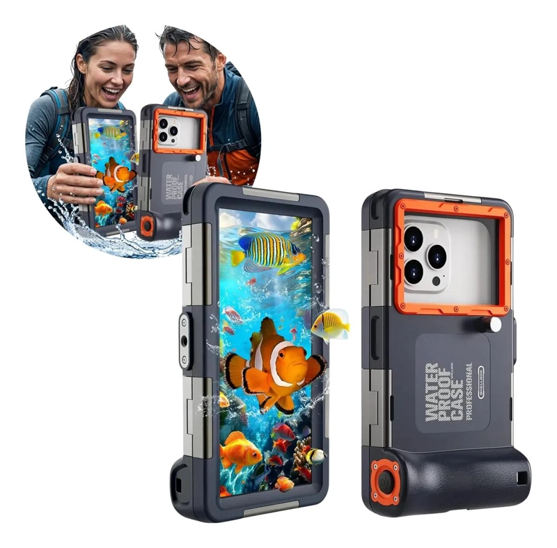 CARCASA IMPERMEABLE SUMERGIBLE PARA IPHONE - 1