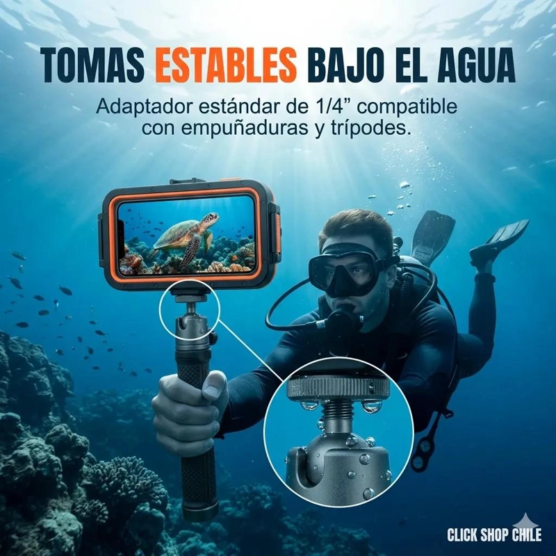 CARCASA IMPERMEABLE SUMERGIBLE PARA IPHONE - 3