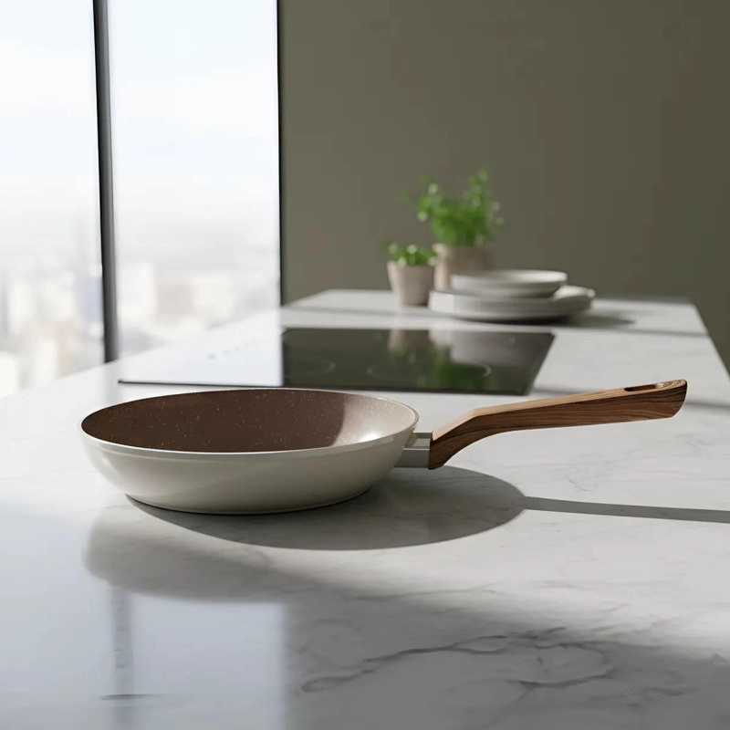 SARTE N CERAMICO ANTIADHERENTE 26 CM COLOR CREMA - 2