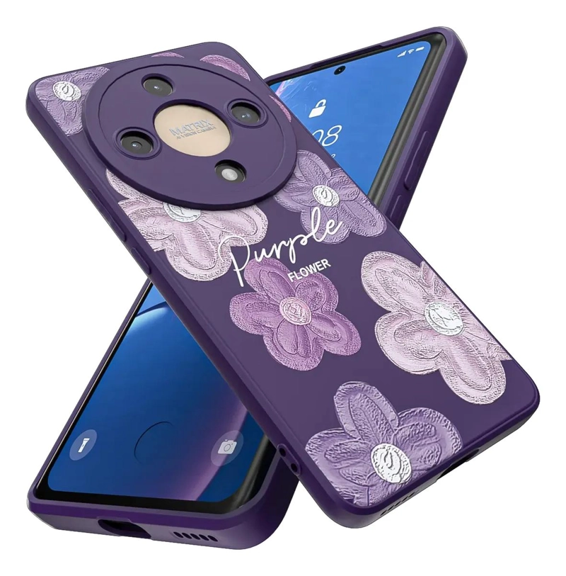 GENÉRICO CARCASA PROTECTORA PURPURA PARA HONOR MAGIC6 LITE Y X9B