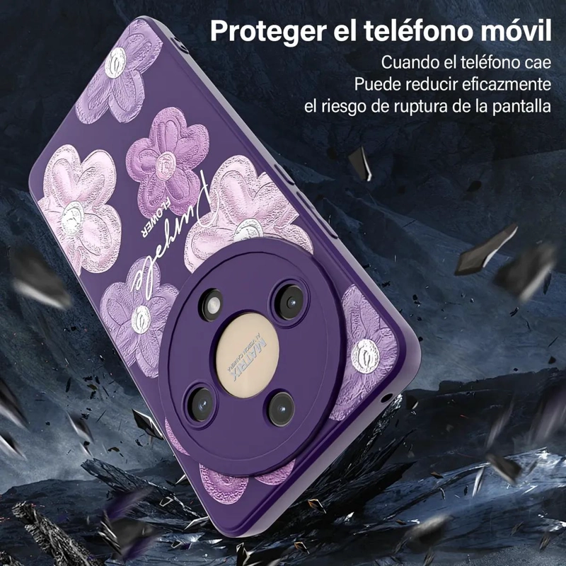 CARCASA PROTECTORA PURPURA PARA HONOR MAGIC6 LITE Y X9B - 4
