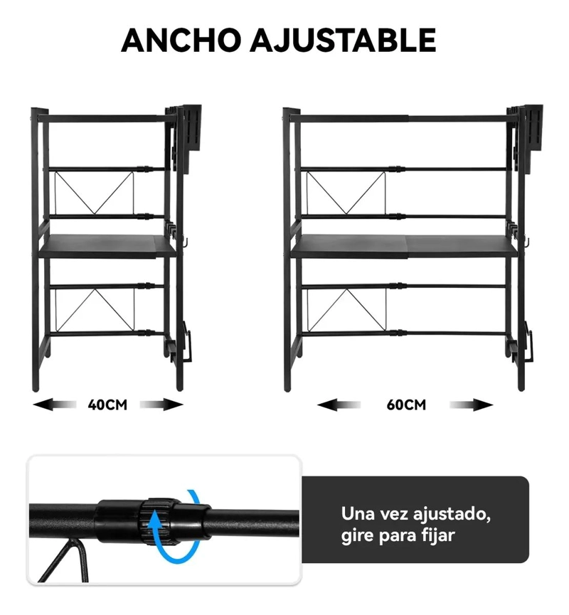 ESTANTE EXTENSIBLE PARA MICROONDAS 3 NIVELES - 5
