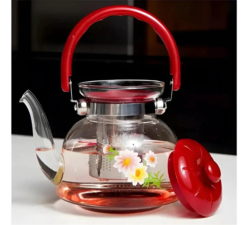 TETERA CON INFUSOR DE VIDRIO 2200 ML RESISTENTE AL FUEGO - 5