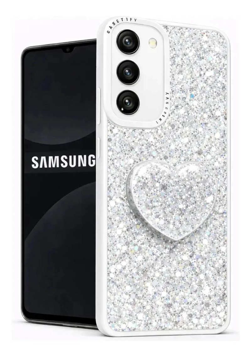 GENÉRICO CARCASA GLITTER PARA SAMSUNG S24 FE CON POP SOCKET