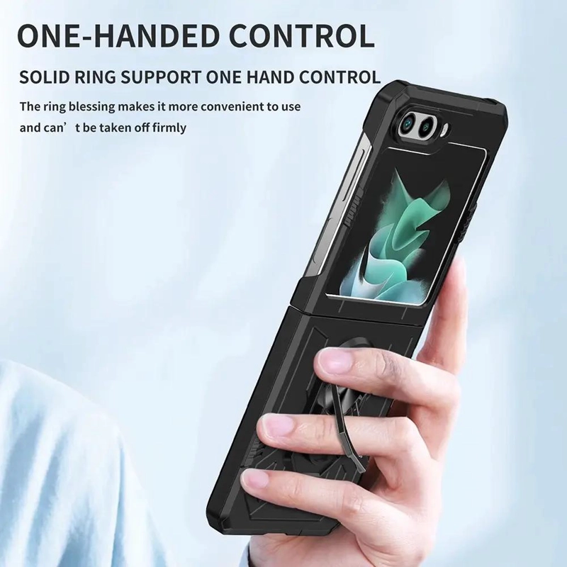 CARCASA ARMOR CON ANILLO PARA SAMSUNG Z FLIP 5 - 3