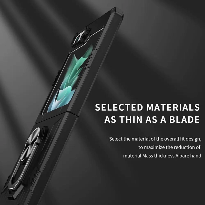 CARCASA ARMOR CON ANILLO PARA SAMSUNG Z FLIP 5 - 4