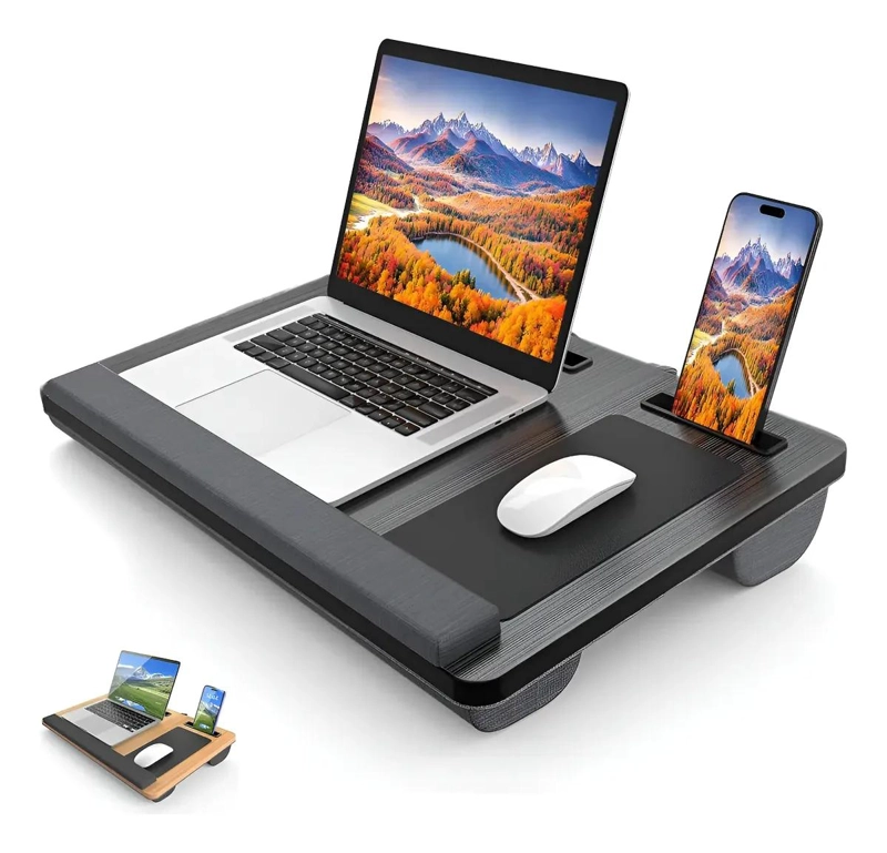MESA PORTATIL MULTIFUNCIONAL PARA COMPUTADORA 55X35CM - 1