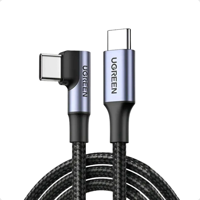 GENÉRICO CABLE USB-C A USB-C 60W CARGA RAPIDA 2M 90°