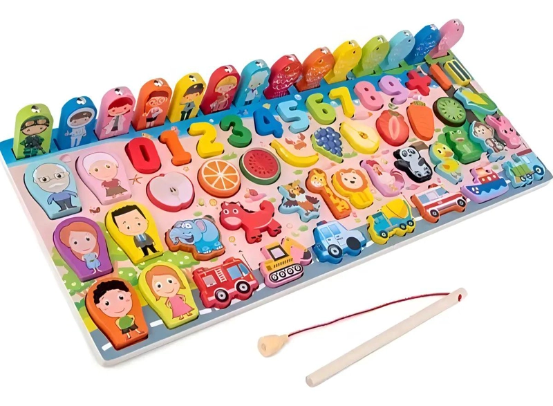 JUGUETES EDUCATIVOS MONTESSORI DE MADERA COLORIDOS PARANI - 5