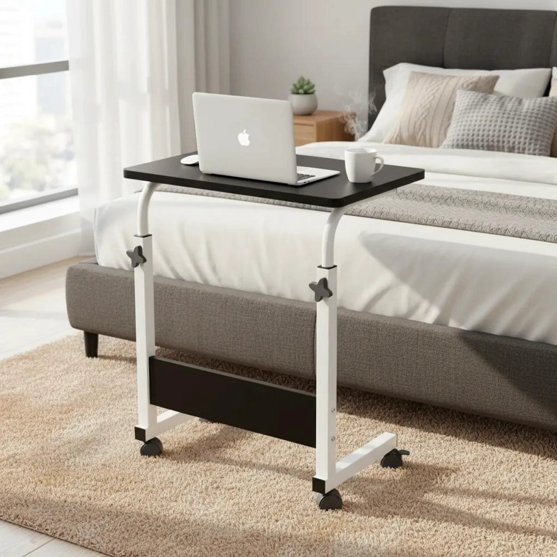 MESA PORTATIL MULTIFUNCION PARA CAMA CON RUEDAS - 2
