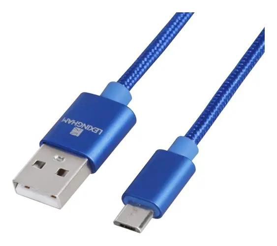 GENÉRICO CABLE USB A MICRO USB PARA CARGA Y DATOS 1 M AZUL