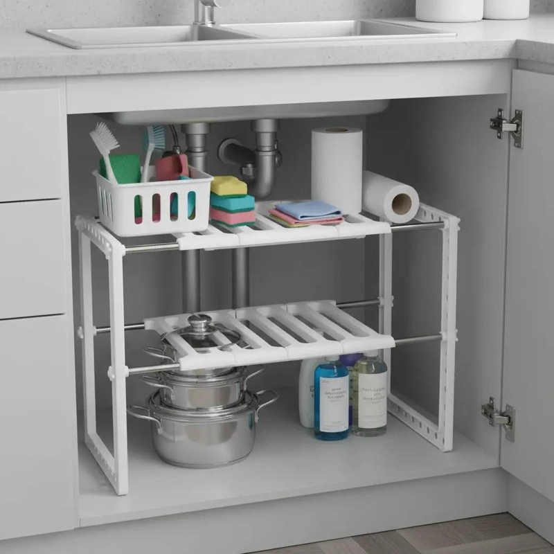 ORGANIZADOR MULTIUSO PARA ESTANTES DE COCINA - 1