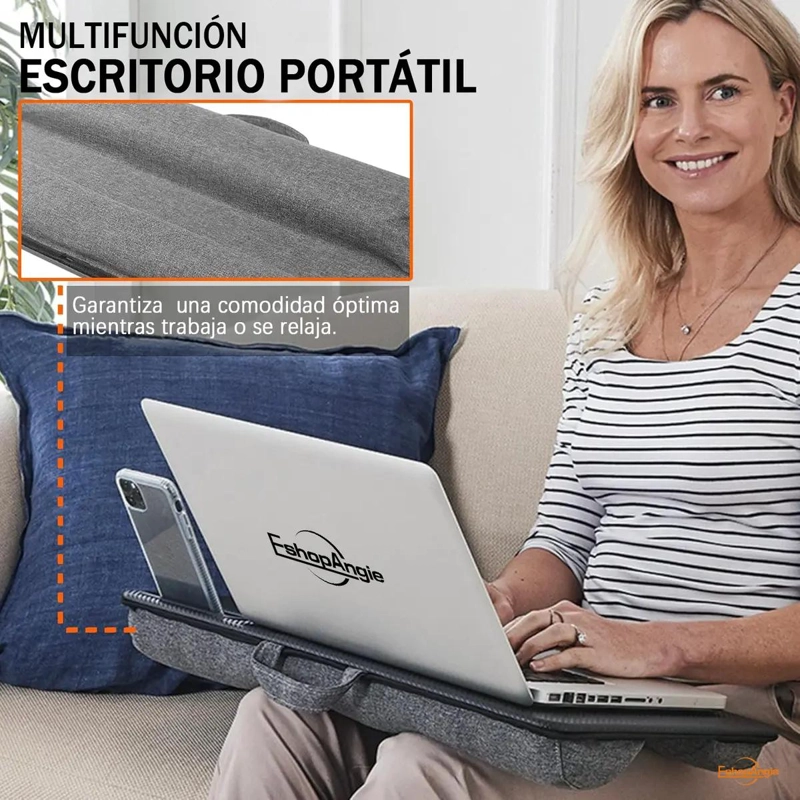 SOPORTE ERGONOMICO PARA NOTEBOOK CON BANDEJA Y SOPORTE DE - 2