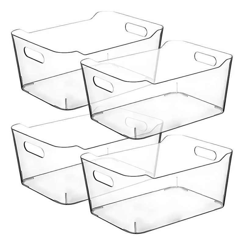 SET 4 CONTENEDORES ACRILICOS PARA ALIMENTOS Y COCINA - 1