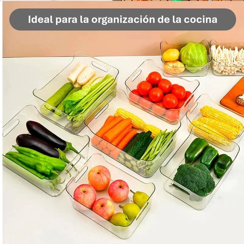 SET 4 CONTENEDORES ACRILICOS PARA ALIMENTOS Y COCINA - 2