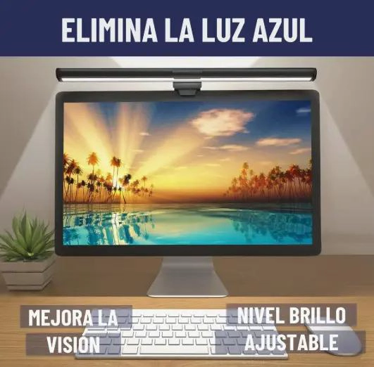 BARRA DE LUZ LED USB PARA MONITOR CON 3 TONOS DE LUZ - 3