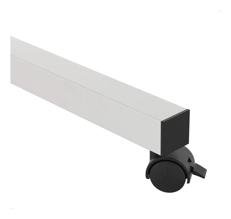 MESA AJUSTABLE CON RUEDAS PARA ESCRITORIO BLANCO - 5