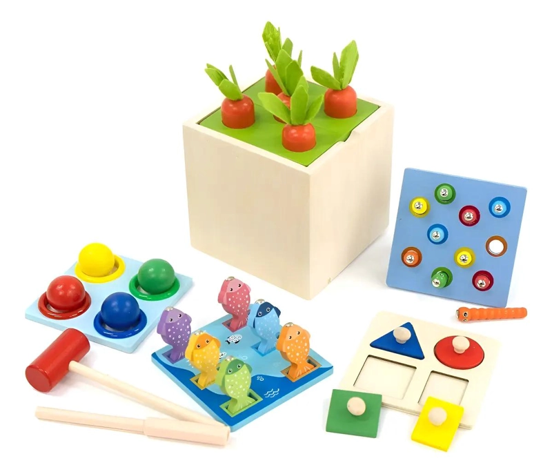 CAJA DE PERMANENCIA DE OBJETOS 5 EN 1 MONTESSORI - 1