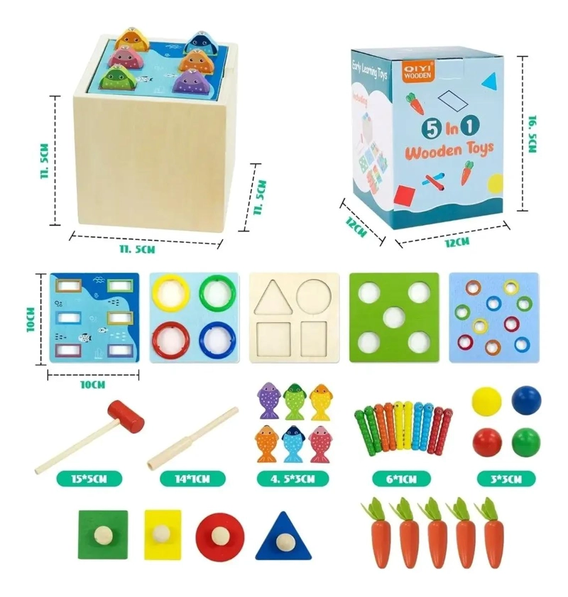 CAJA DE PERMANENCIA DE OBJETOS 5 EN 1 MONTESSORI - 4