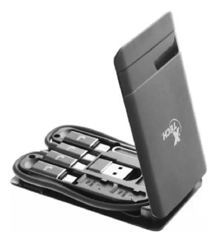 GENÉRICO ESTUCHE PORTATIL CON MULTI CABLE TIPO C