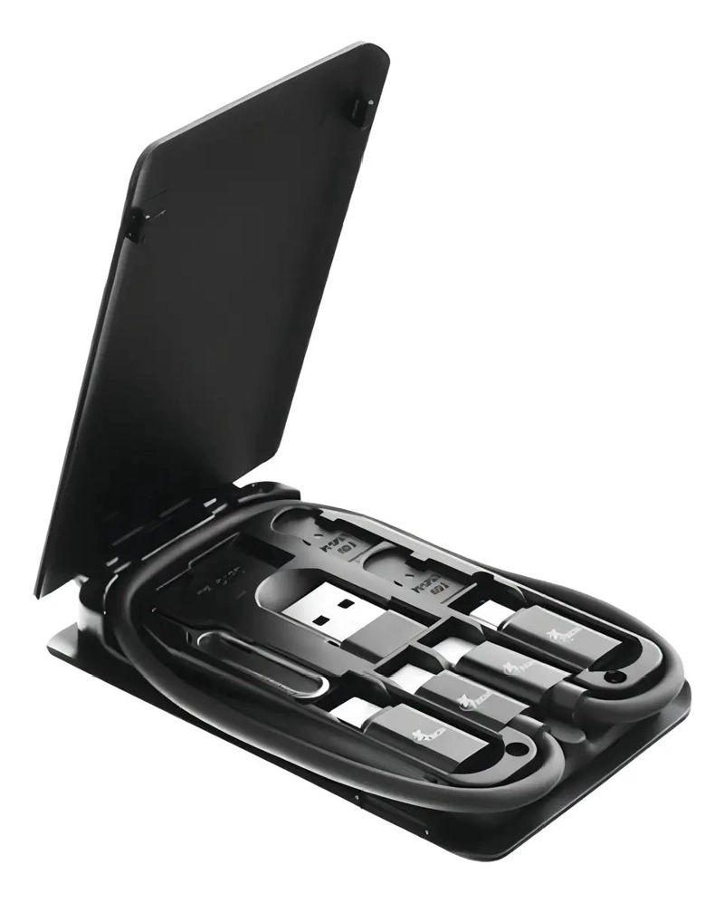 ESTUCHE PORTATIL CON MULTI CABLE TIPO C - 2