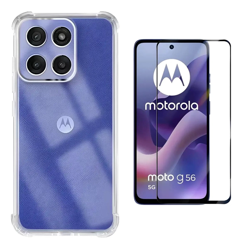 GENÉRICO CARCASA TRANSPARENTE REFORZADA PARA MOTOROLA G56 CON LAMI