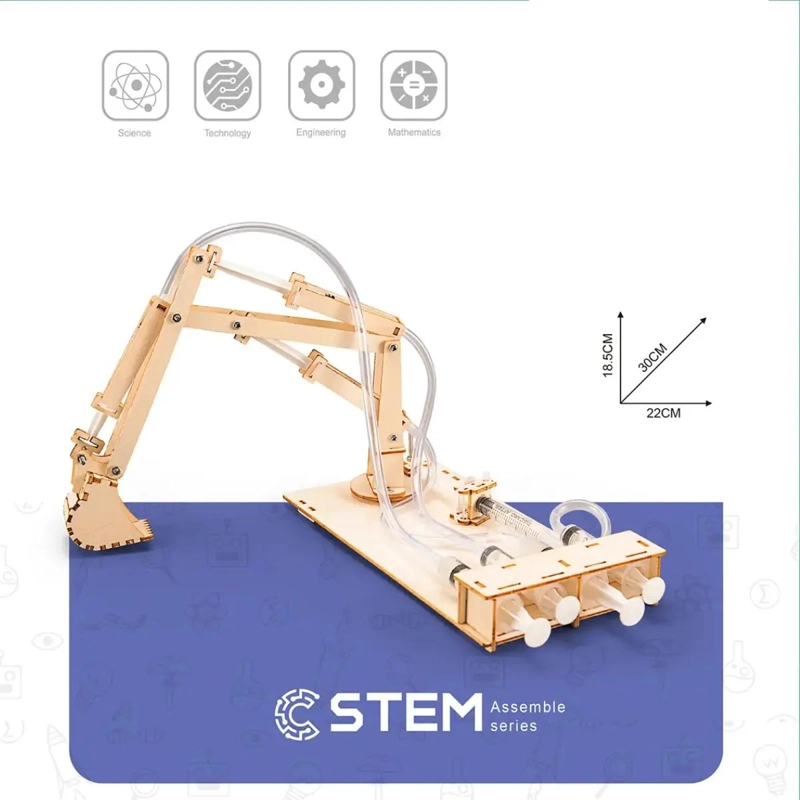 KIT PARA CONSTRUIR EXCAVADORA HIDRAULICA EDUCATIVA - 3