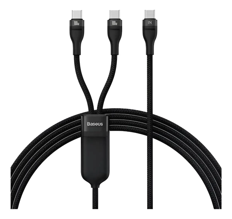 GENÉRICO CABLE TIPO C 2 EN 1 CARGA RAPIDA 100W 20V 5A