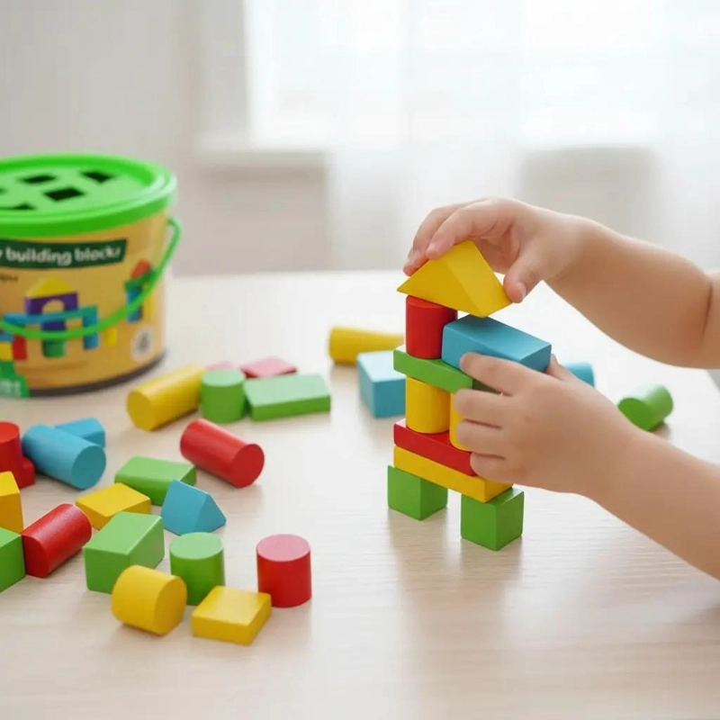 BLOQUES DE MADERA SENSORIAL EDUCATIVO 50 PIEZAS - 5