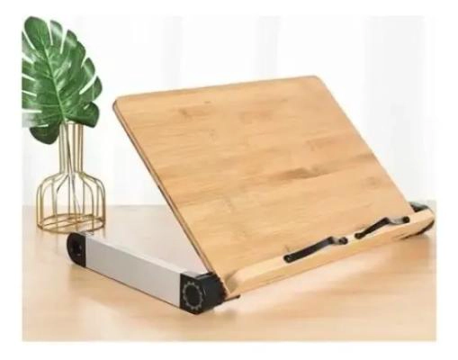 MESA PLEGABLE DE MADERA PARA NOTEBOOK Y LECTURA - 3