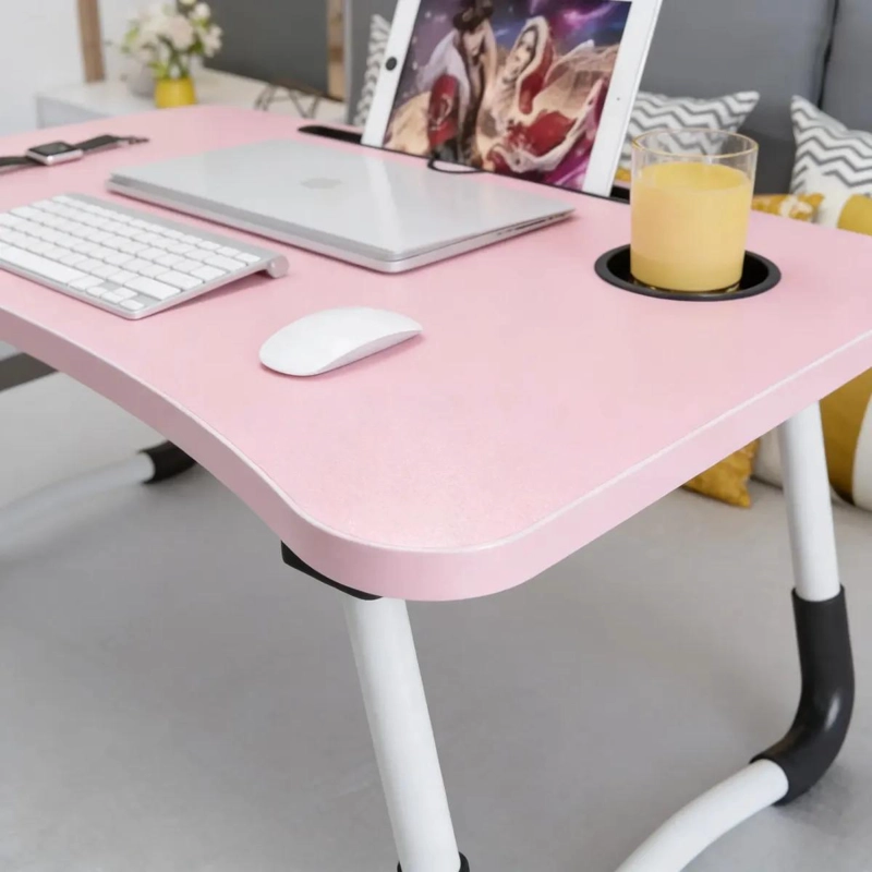 MESA PLEGABLE PARA CAMA CON BANDEJA PARA LAPTOP Y DESAYUN - 5