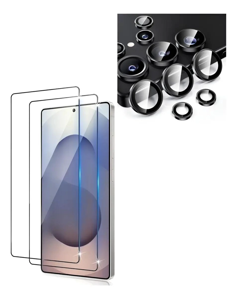 GENÉRICO PACK 2 LAMINAS PROTECTORAS PARA CAMARA Y PANTALLA S25