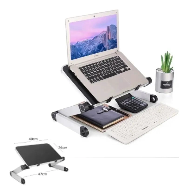 MESA ESCRITORIO PORTATIL CON ALTURA REGULABLE PARA LAPTOP - 3