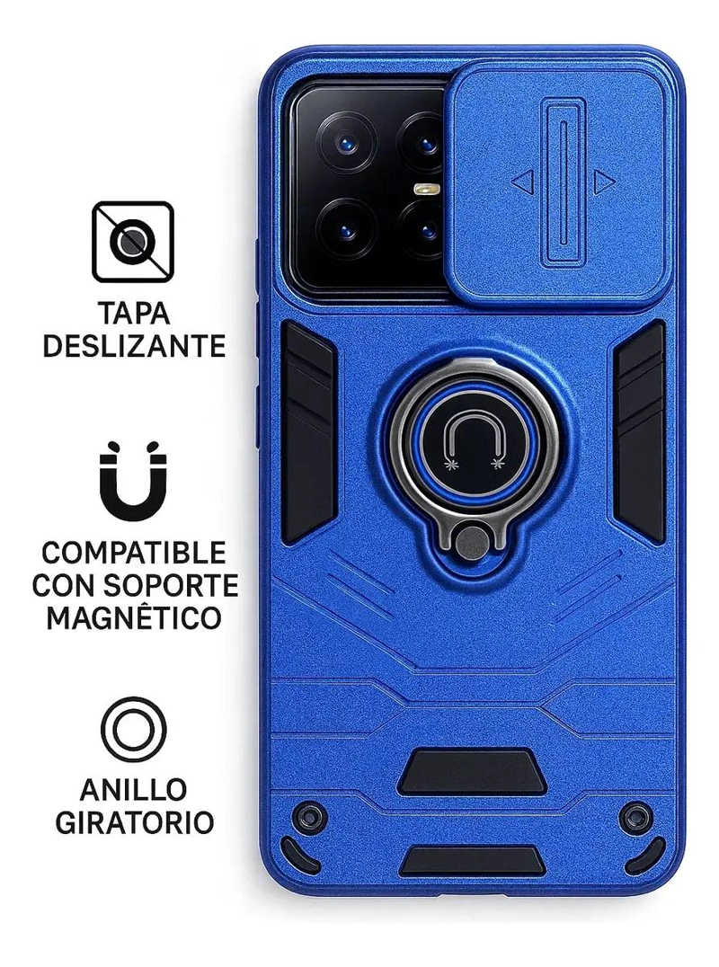 CARCASA ANTIGOLPE CON ANILLO PARA MOTOROLA EDGE 60 FUSION - 5