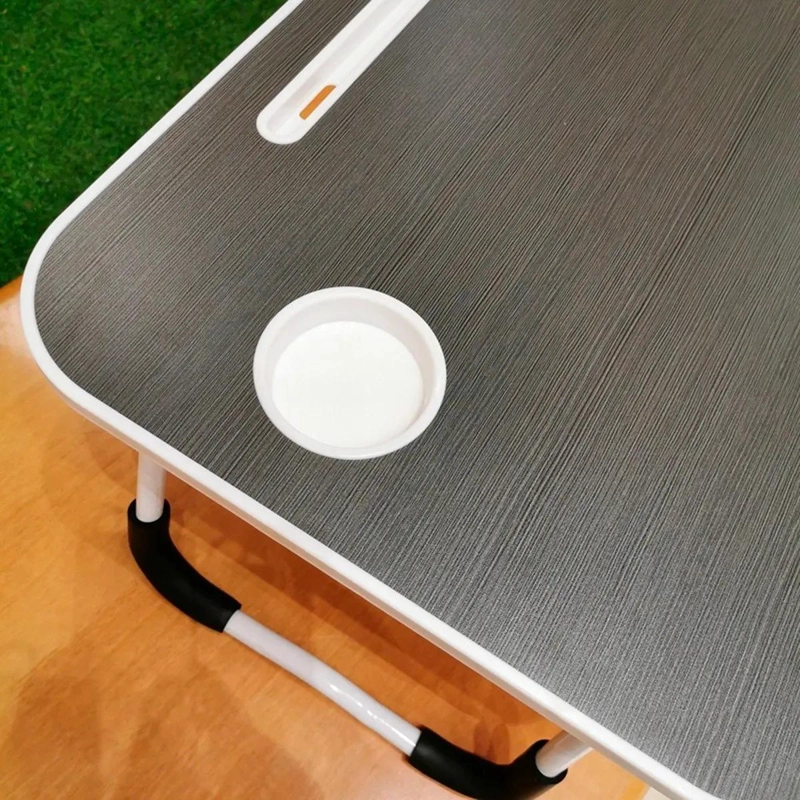 MESA PLEGABLE MULTIFUNCION PARA CAMA CON PORTA VASO - 4