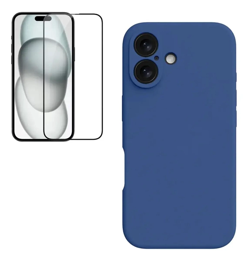 GENÉRICO CARCASA PARA IPHONE 16 PRO Y PRO MAX CON MICA PROTECTORA