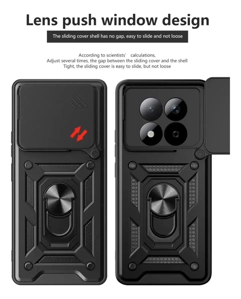 CARCASA RESISTENTE CON ANILLO GIRATORIO PARA XIAOMI NOTE 15 PRO 5G - 2