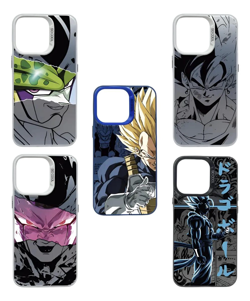 GENÉRICO CARCASA METALIZADA DISEÑO DRAGON BALL PARA IPHONE