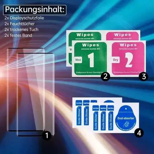PACK 2 LAMINAS VIDRIO TEMPLADO CURVO PARA SMARTPHONE - 3