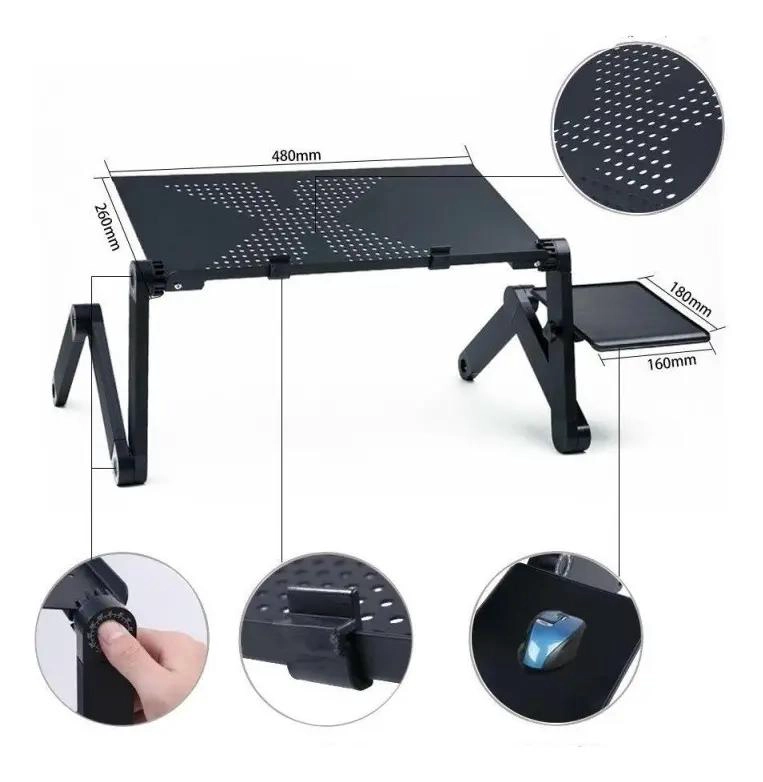 MESA PLEGABLE MULTIFUNCIONAL PARA NOTEBOOK CON VENTILADOR - 3