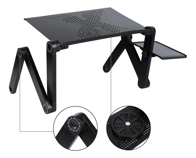 MESA PLEGABLE MULTIFUNCIONAL PARA NOTEBOOK CON VENTILADOR - 4