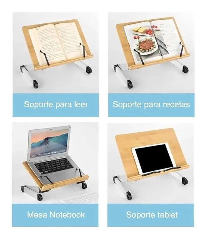 MESA PLEGABLE PARA NOTEBOOK Y LIBROS HASTA 13' - 5