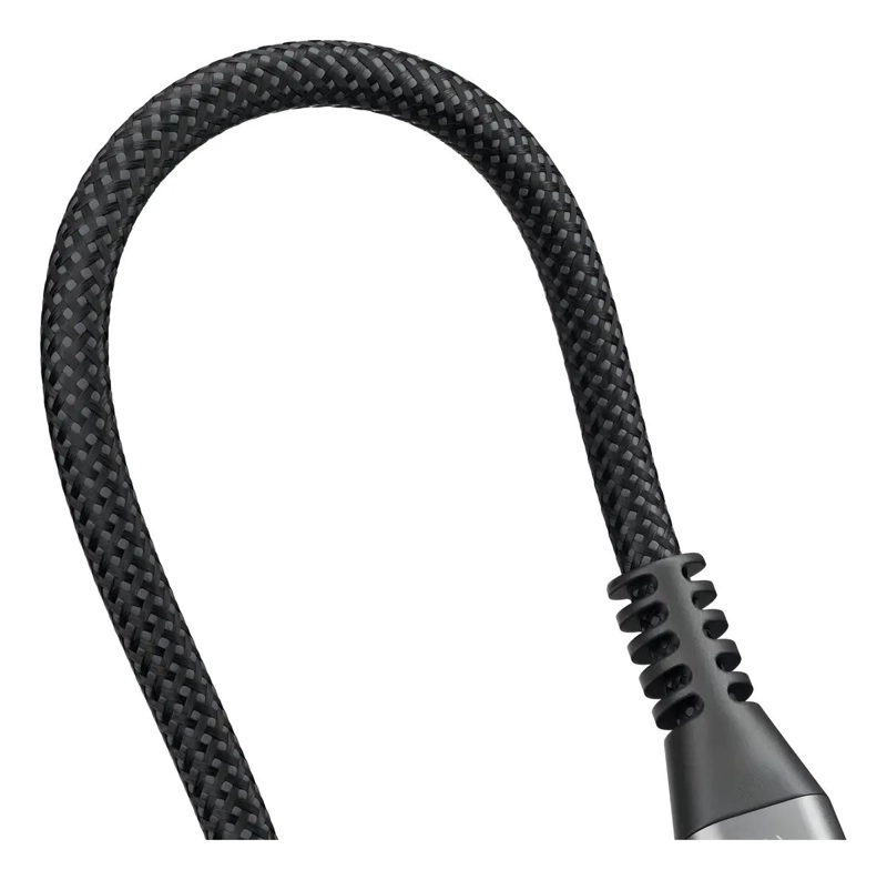CABLE USB-C TRENZADO POWERGO 100W 3M NEGRO - 4